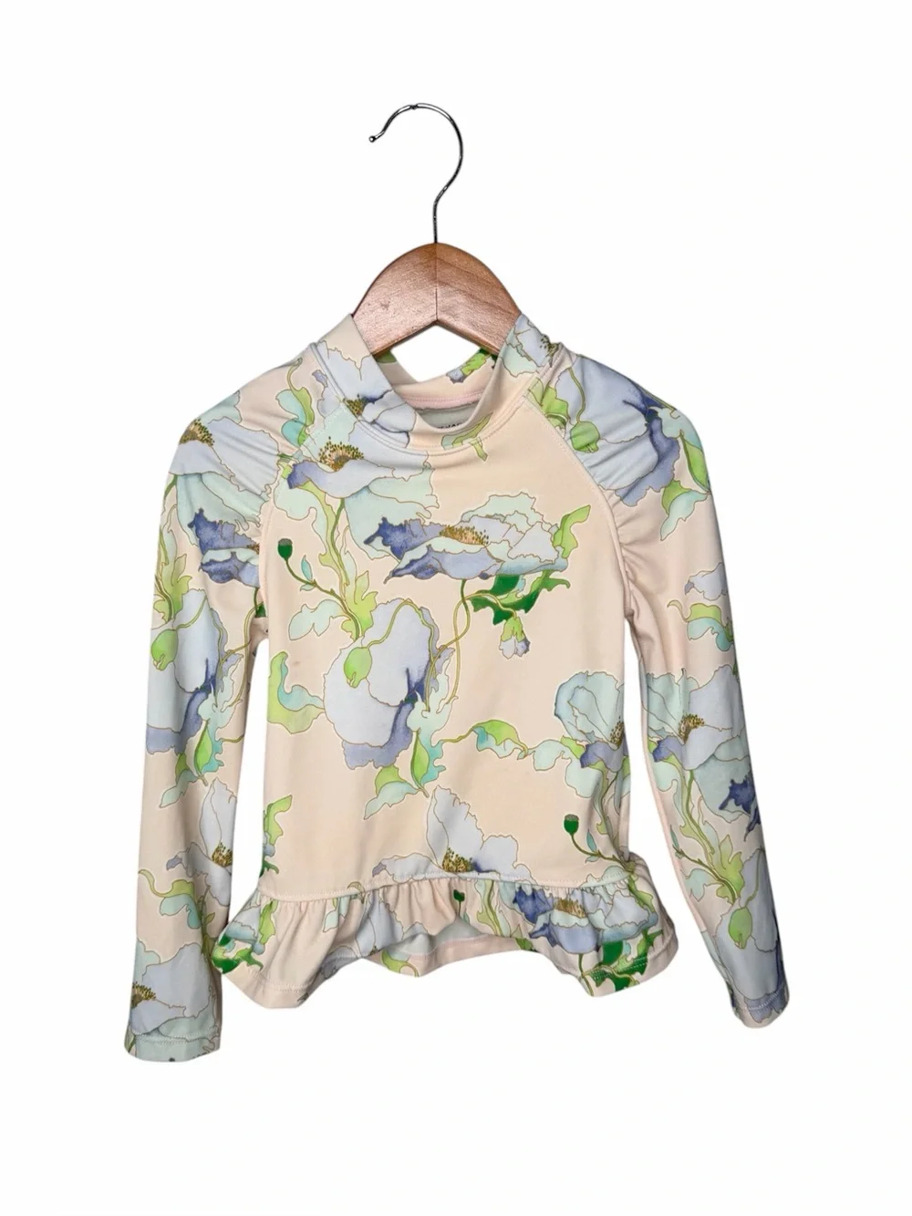 Janie and Jack Long Sleeve Floral Swim Top Rashguard